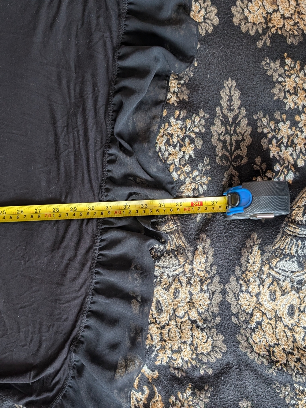 Addition Elle Black Ruffle-Hem Dress - Picture 3 of 7